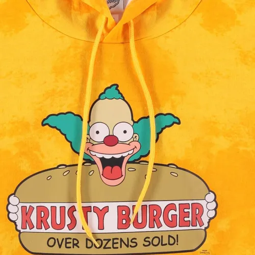 Vista 5 de The Simpsons Sudadera con capucha clásica Bart Simpson Homer, Bart, Lisa, Otto Tie Dye para hombre