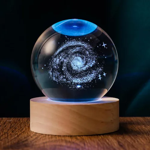 Vista 8 de Bola de Cristal 3D Axolotl de 60mm Axolotl Lámpara Nocturna de Juguete Regalos para Mujeres Esposa Novia Mamá Pareja Figura de Axolotl para Niñas