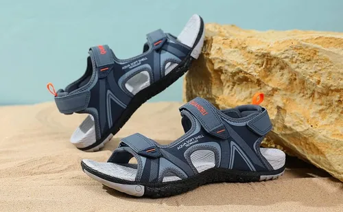 Vista 6 de QUANDELI Sandalias deportivas para hombre, sandalias de agua con punta abierta con soporte de arco, impermeables, ligeras, informales, atléticas