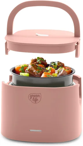 Vista 11 de GreenLife Lonchera eléctrica de 20 onzas, calentador de alimentos y sopa, interior antiadherente de cerámica sin PFAS ni PFOA, portátil para viajes