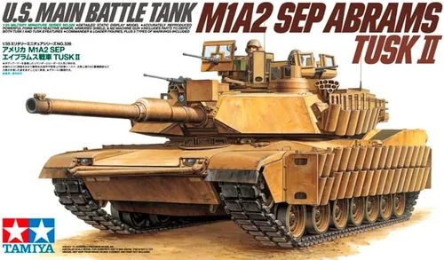 Vista 7 de Tamiya Models M1A2 SEP Abrams Tusk II Modelo Kit