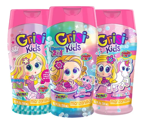 Vista 6 de Grisi Champú Manzanilla Kids para niñas, 10 onzas líquidas, 10 onzas