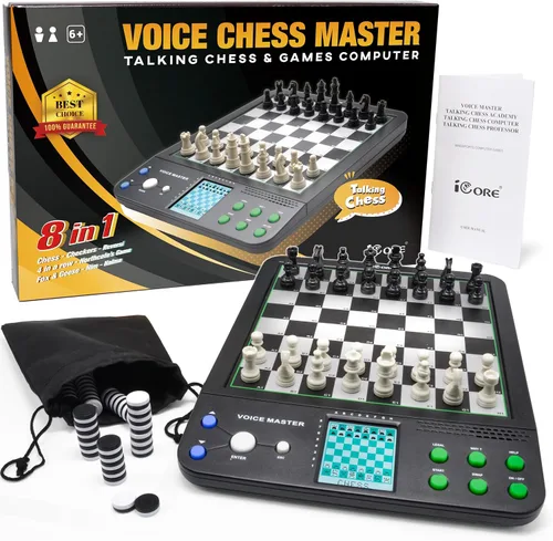 Vista 8 de iCore Juego de ajedrez electrónico - Enseña y juega con el tablero inteligente de ajedrez para computadora, ideal para principiantes y jugadores