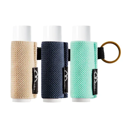 Vista 10 de WK IEASON - Llavero con Soporte para Bálsamo Labial, Clip para Funda de Lápiz Labial, Funda para Chapstick, Llavero, 3 piezas Negro, Mediana