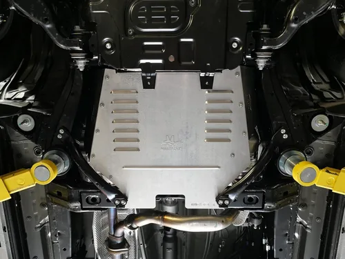 Vista 4 de Escudo antirrobo para convertidor catalítico, compatible con Toyota 4Runner 2014-2024, 4.0L con KDSS - Protección de convertidor catalítico