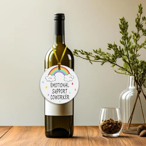 Vista 5 de REWIDPARTY Divertidos regalos para compañeros de trabajo para mujeres, recuerdo de placa de cerámica de apoyo emocional, regalos de cumpleaños