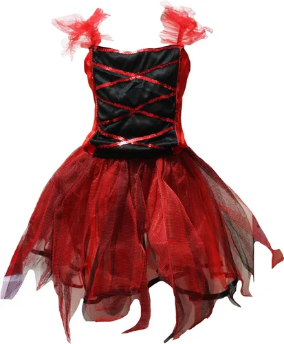 Vista 2 de Petitebella Vestido de disfraz de diablo 1-12 años