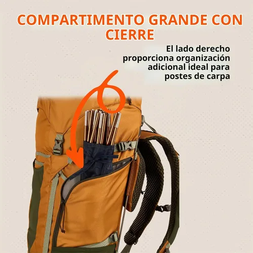 Vista 9 de Kelty Glendale - Mochila de marco interno de 65 L a 105 L, paquete de senderismo para varios días, suspensión ajustable, ajuste personalizado