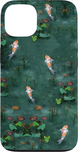 Vista 7 de Emerald Green Majestic Zen Water Garden Japanese Koi Fish Case for iPhone 17