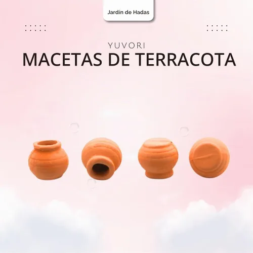 Vista 3 de Mini macetas de terracota – Macetas pequeñas de arcilla para suculentas, cactus, manualidades de bricolaje, jardín de hadas, proyectos escolares