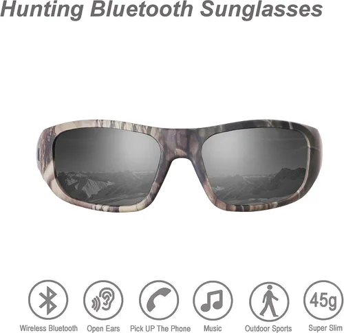 Vista 4 de OhO sunshine Bluetooth Audio Sunglasses, Lightweight Open Ear Sport Glasses, 10H Playtime,Water Resistant with Voice Control