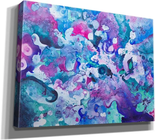 Vista 2 de Epic Graffiti 'Luminous Darkness' de Carissa Luminess, lienzo para pared, 16 x 12 pulgadas