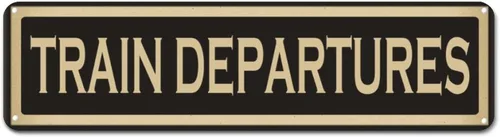 Vista 21 de Letrero de metal para coleccionista de trenes, arte de pared de metal solo para estacionamiento, decoración del hogar, tren, conductor, ferrocarril