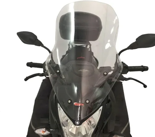 Vista 2 de GP Kompozit Parabrisas largo Touring transparente compatible con Bajaj Pulsar NS200 2011-2023 23.2 in