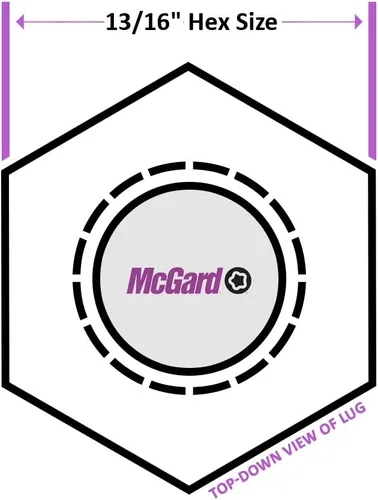 Vista 5 de McGard 84557 Kit de instalación de rueda de asiento de cono cromado (tamaño de rosca M12 x 1.5 - para ruedas de 5 lengüetas)