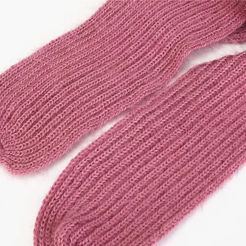Vista 3 de Gorro de punto con forro polar suave y elástico para invierno