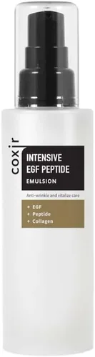 Vista 4 de coxir Emulsión intensiva de péptido EGF l Hidratante activador juvenil para rostro con EGF (factor de crecimiento epidérmico), multipéptidos l