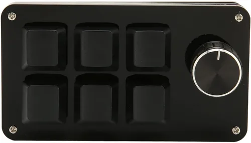 Vista 8 de Mini teclado mecánico de 6 teclas para juegos con una mano, teclado programable USB DIY, teclado programable OSU para juegos y oficina