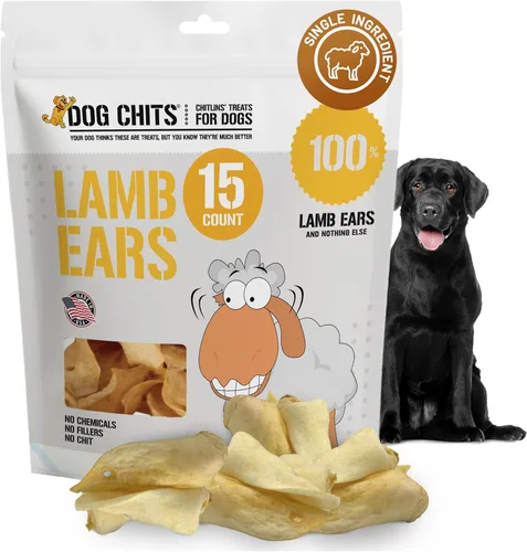 Vista 11 de Dog Chits Orejas de vaca para perros – Golosinas para perros totalmente naturales con orejas de vaca y masticables de entrenamiento – Alto