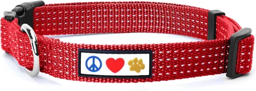 Vista 31 de Collar de entrenamiento reflectante para perros, de la marca Pawtitas, Negro