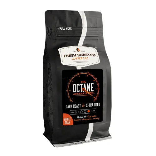 Vista 41 de Fresh Roasted Coffee, Blackbeard's Revenge, 12 onzas, tostado medio, Kosher, grano entero