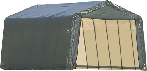 Vista 11 de 73432 carpa con estilo en punta ShelterLogic en gris, 12' x 20' x 10', Verde