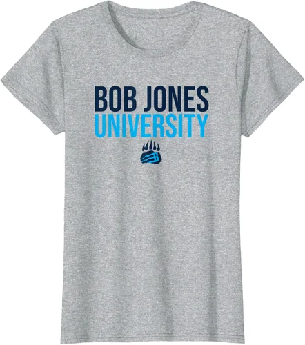 Vista 7 de Bob Jones University Camiseta apilada Bruins, Gris