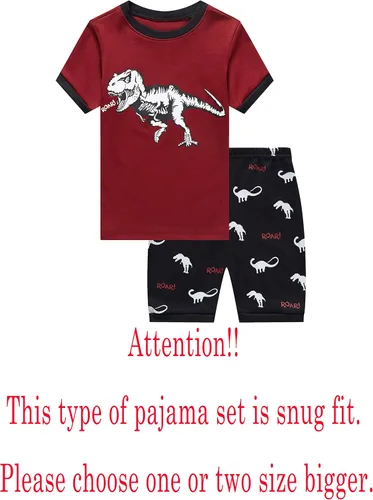 Vista 2 de Family Feeling Boys Summer Pajamas Sets Short Sets