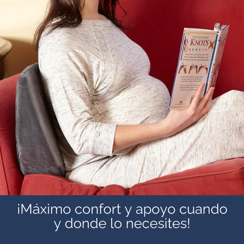 Vista 3 de hiccapop Almohada de cuña de embarazo para soporte del vientre Almohada de cuña de maternidad Almohada de cuña para el vientre Almohadas