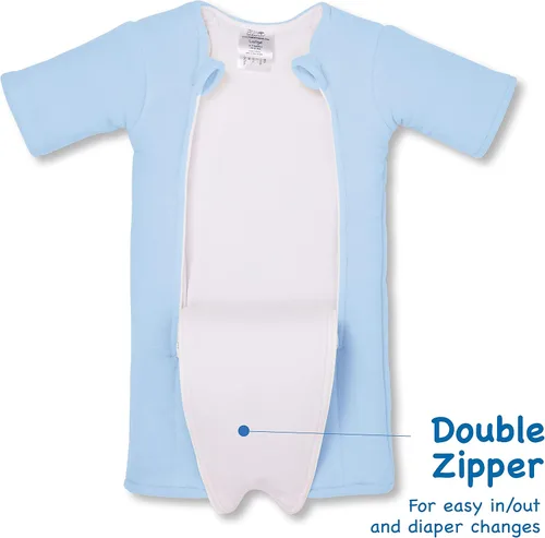 Vista 3 de Baby Merlins Magic Sleepsuit - Producto de transición para envolver - Microforro polar