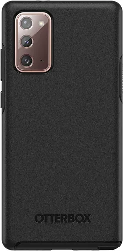 Vista 2 de OtterBox Symmetry Clear Series - Funda para Samsung Galaxy Note 20 5G (SÓLO - NO Ultra) Embalaje no comercial - Negro