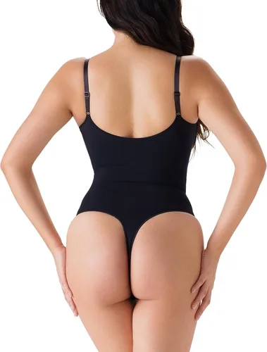 Vista 2 de TOUSYEA Body esculpido para mujer, fuerte compresión sin costuras, control de abdomen, adelgazante de muslos y levantador de glúteos