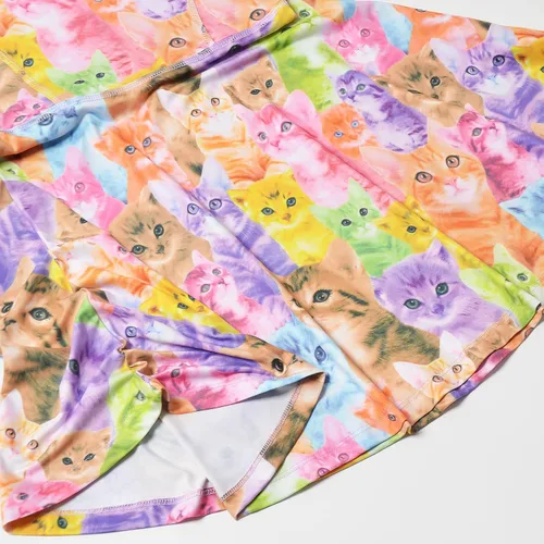 Vista 6 de Jxstar Vestidos sin mangas para niñas, ropa casual de verano para niños pequeños