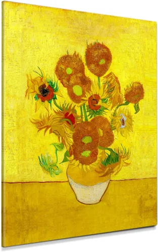 Vista 107 de Serie de pinturas de Vincent Van Gogh (favoritos). Reproducción de arte clásico de Van Gogh, impreso en lienzo, Algodón, Almond Blossom, 16x20