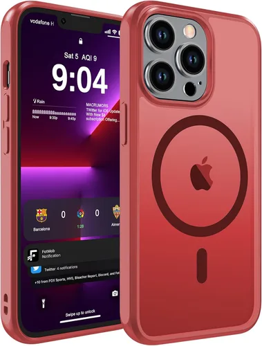 Vista 42 de WRJ Funda magnética mate para iPhone Air de 6.5 pulgadas, [compatible con Magsafe] [protección contra caídas de grado militar], delgada Negro