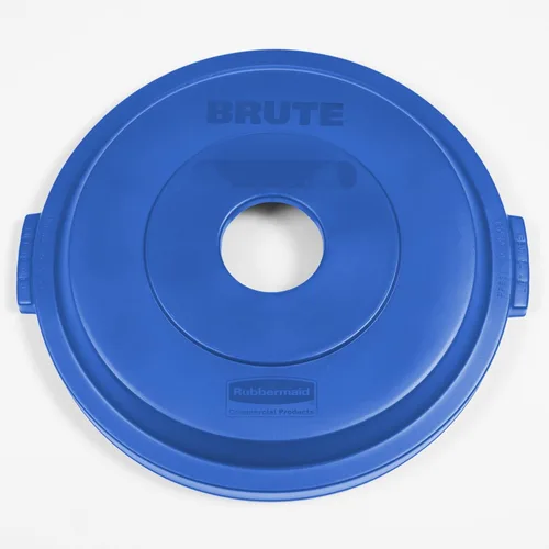 Vista 2 de Rubbermaid Commercial Products Brute Can - Tapa de reciclaje, color azul