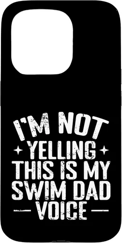 Vista 14 de Swim Dad Voice Funny Sports Parent Case for iPhone 16