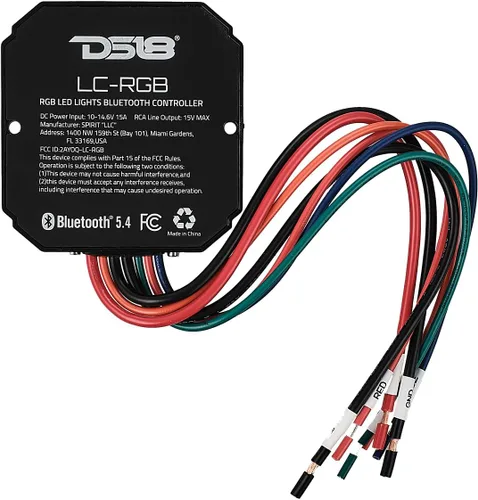 Vista 7 de DS18 Controlador Bluetooth LC-RGB Luces RGB-LED, resistente al agua IP66, compatible con iOS y Android, Bluetooth v5.4 para una velocidad más rápida
