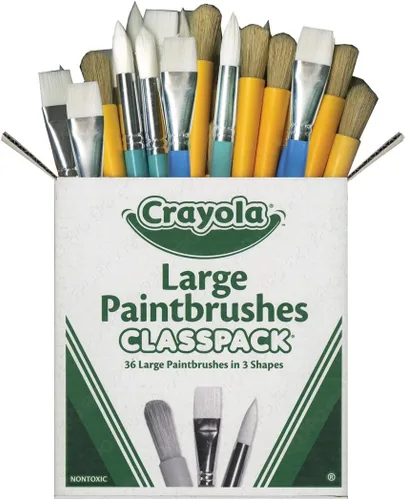 Vista 9 de Crayola Juego de Pintura a Prueba de Derrames (25 unidades), Pintura Lavable para Niños, Suministros de Manualidades para Niños, Regalo Navideño