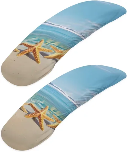 Vista 11 de Fundas para reposabrazos de silla de escritorio con estampado de estrellas de gato, 2 fundas elásticas para reposabrazos de silla de oficina, a