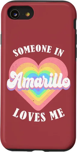 Vista 18 de Someone in Amarillo Loves Me City Heart Case for iPhone 17
