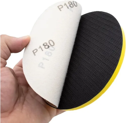Vista 8 de Kit de bloques de gancho y bucle de 6 pulgadas para lijado a mano y mouse de 6 pulgadas, almohadillas de interfaz ideales para carpintería