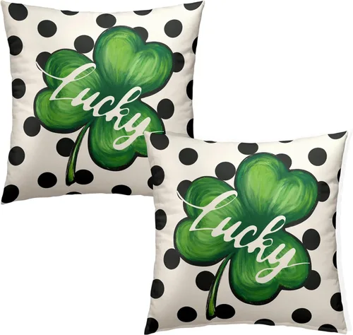 Vista 92 de Juego de 2 fundas de almohada patrióticas para exteriores, diseño de estrellas azules del 4 de julio, 16 x 16 pulgadas, fundas de almohada