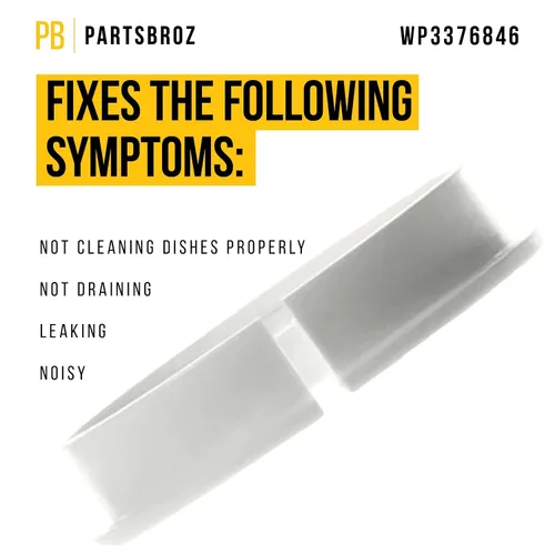 Vista 3 de PartsBroz WP3376846 - Sello de brazo de pulverización inferior, compatible con lavavajillas Whirlpool Kenmore KitchenAid Estate, reemplaza a