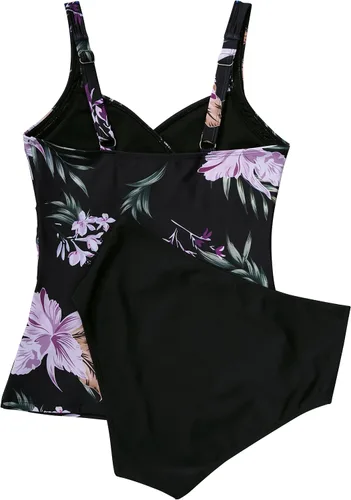 Vista 64 de SUUKSESS Traje de baño tankini sexy con efecto de realce y control de abdomen para mujer