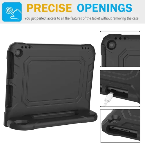 Vista 2 de DJ&RPPQ Funda infantil para tablet de 10 pulgadas, (compatible con 13ª/11ª generación), a prueba de golpes, a prueba de niños, con soporte protector