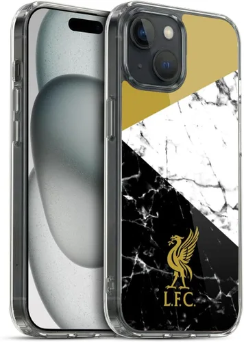 Vista 19 de Oficial LIVERPOOL Football Club 2017/18 Mármol Soft Gel Case para iPhone de Apple 7 Plus/8 PLUS Escudo negro.
