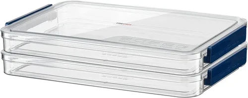 Vista 7 de Almacenamiento de papel para álbumes de recortes A4, caja de almacenamiento de fotos, caja de archivo de plástico (azul)