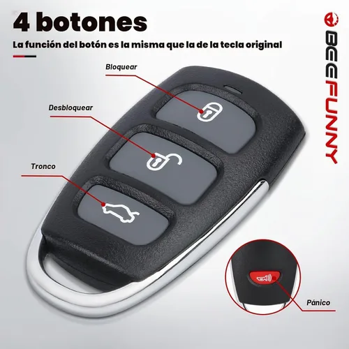 Vista 4 de Beefunny Transmisor remoto de entrada sin llave para Hyundai Azera 2006-2011 Veracruz 2007-2012 P/N: 95430-3L022 (1)
