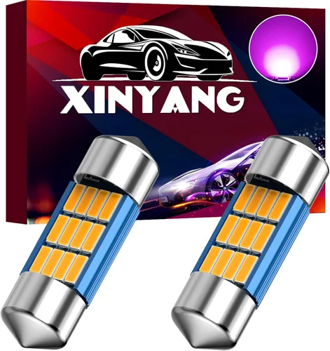 Vista 18 de XINYANG 2 piezas Bombilla LED festoon 578 para auto de 41mm 42mm 1.65 pulgadas, bombilla 211-2 extremadamente brillante, 20 chipsets SMD 4014, libre